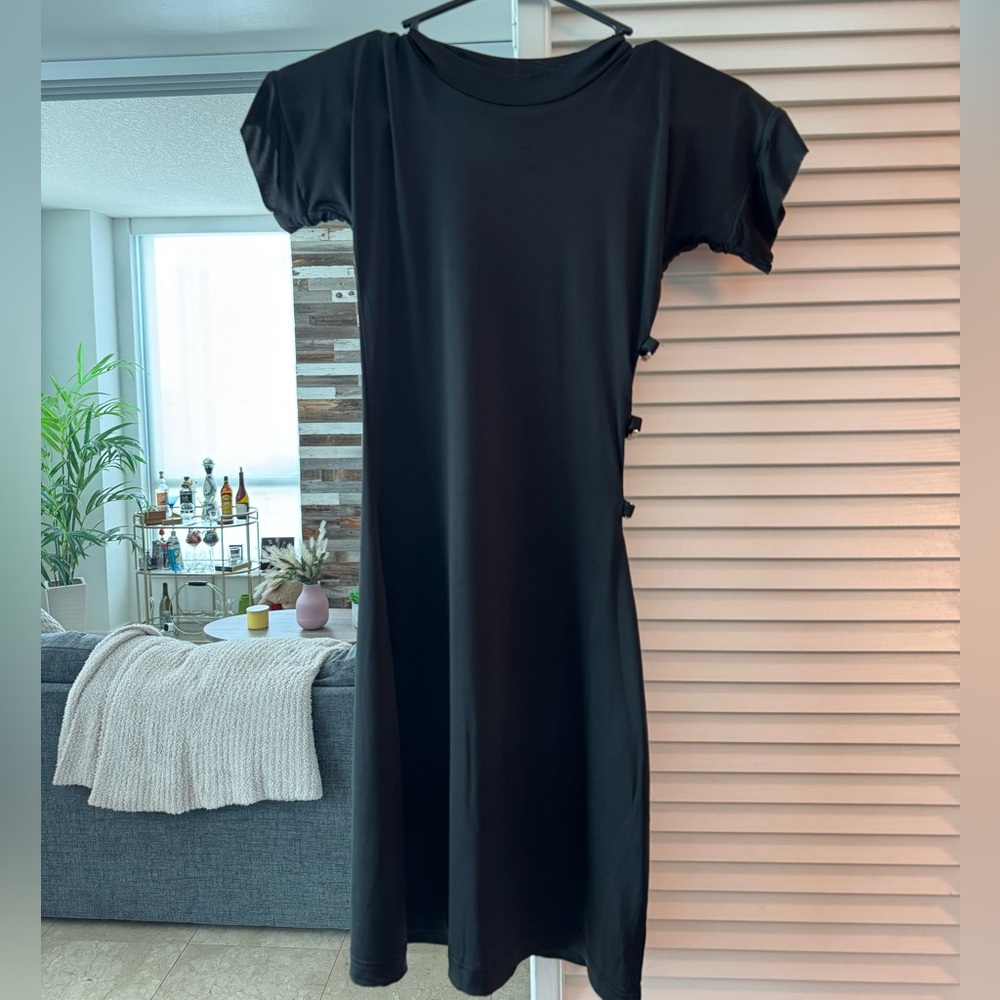 With Jean Lovers Dress – Black XS - Picture 3 of 4